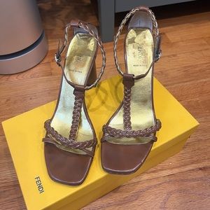 Fendi Heeled Sandals Size 39
